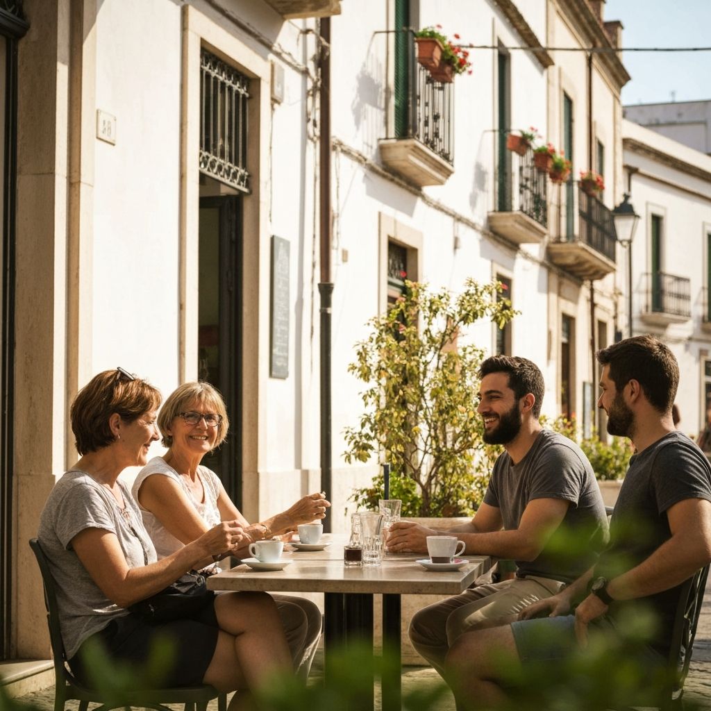 Momento sociale in caffè